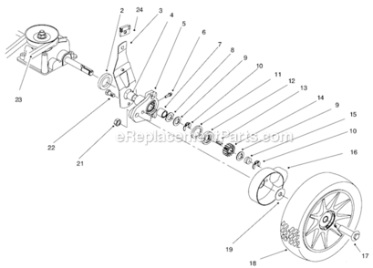Part Location Diagram of 36471 Lawn Boy Valve-Exhaust Std